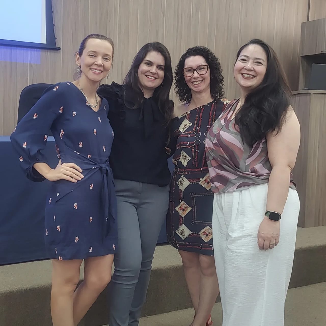 Eu com Verena Rabens, Dra Thais Pereira e Patrícia Kitaka